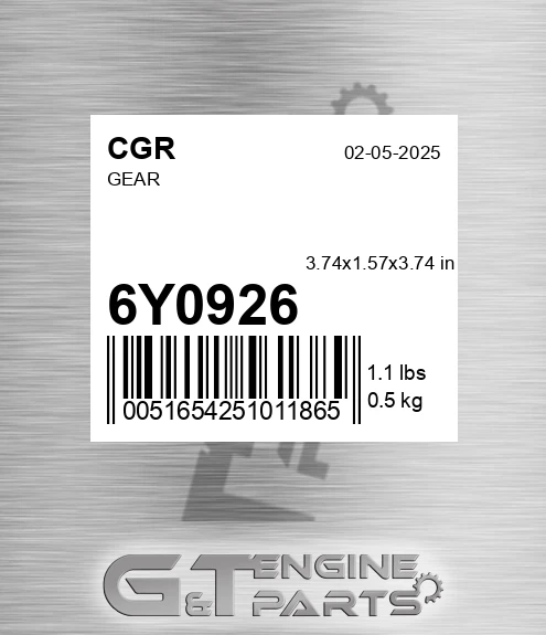 6Y0926 CGR Gear