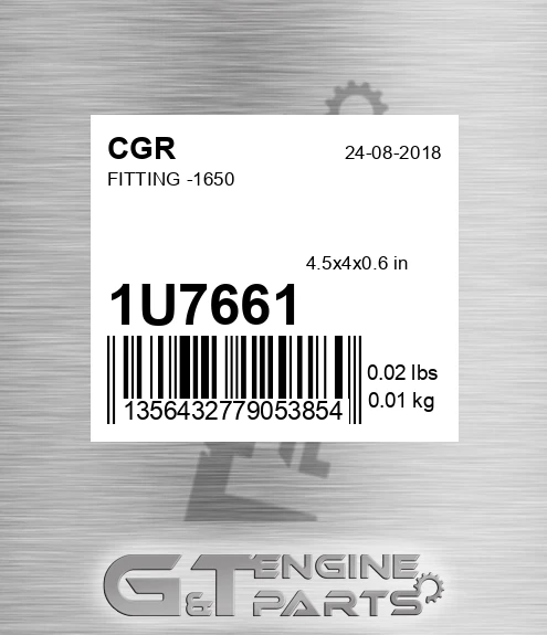 1U7661 CGR Fitting -1650