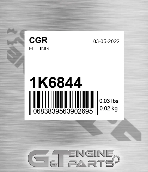 1K6844 CGR Fitting