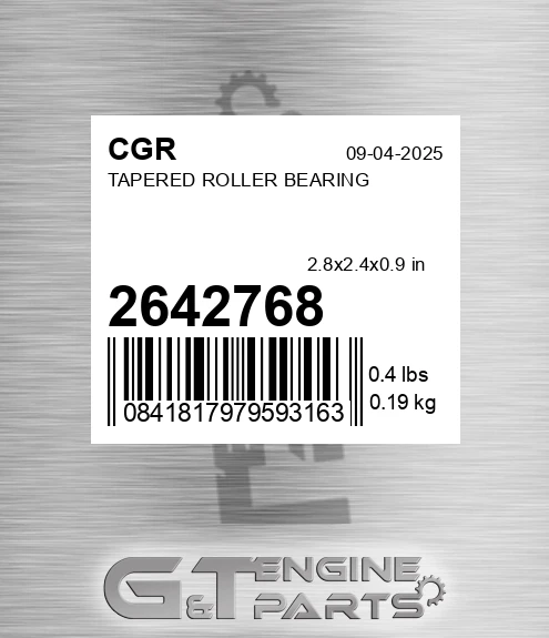 2642768 Tapered Roller Bearing