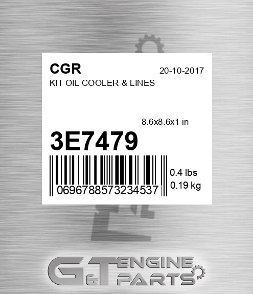 3E7479 Kit Oil Cooler & Lines