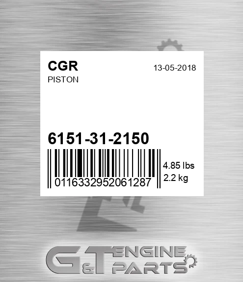 6151-31-2150 Piston