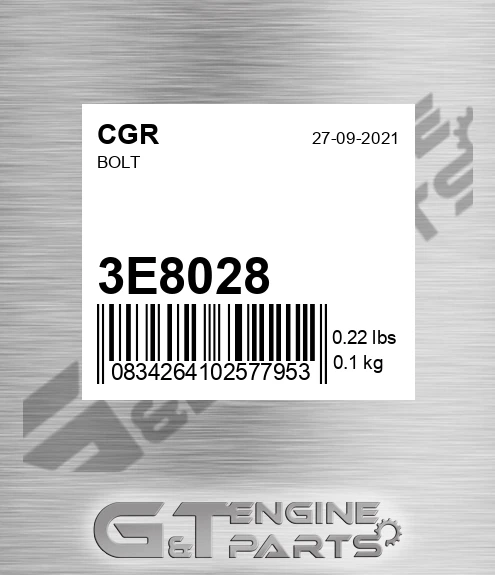 3E8028 Bolt