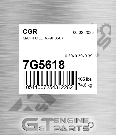 7G5618 CGR Manifold A.-9p8507