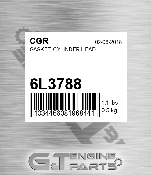 6L3788 CGR Gasket, Cylinder Head