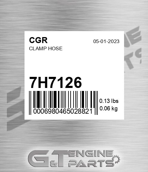 7H7126 CGR Clamp Hose