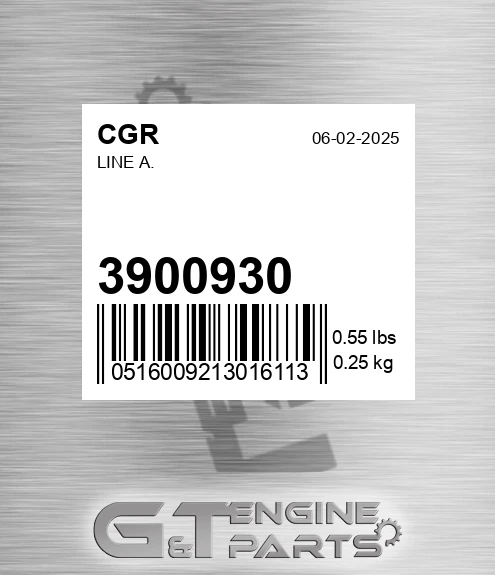 3900930 Line A.