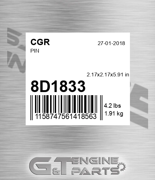 8D1833 CGR Pin