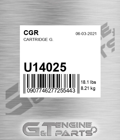 U14025 CGR Cartridge G.