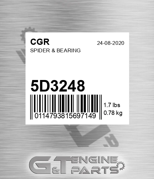 5D3248 CGR Spider & Bearing