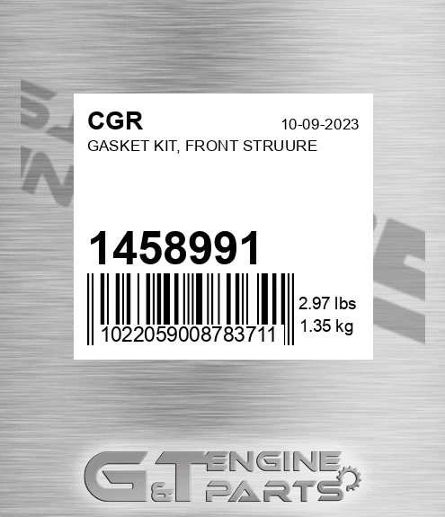 1458991 Gasket Kit, Front Struure for CGR