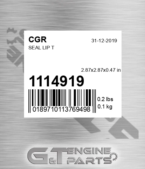 1114919 CGR Seal Lip T