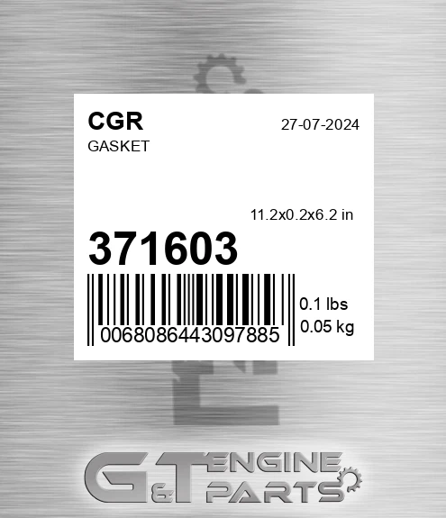 371603 Gasket
