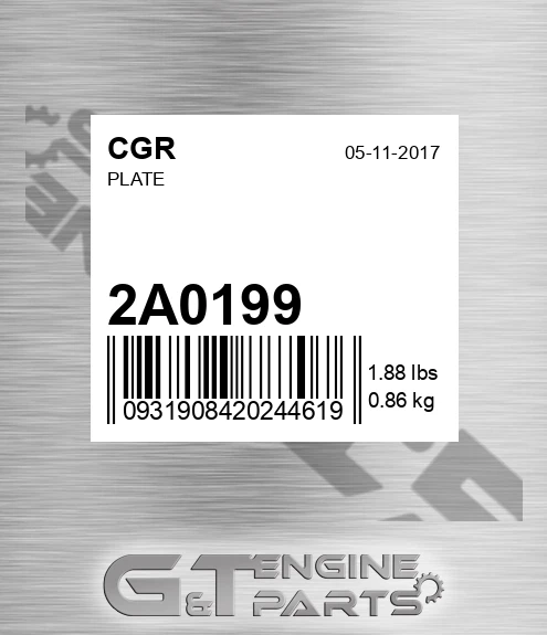 2A0199 CGR Plate