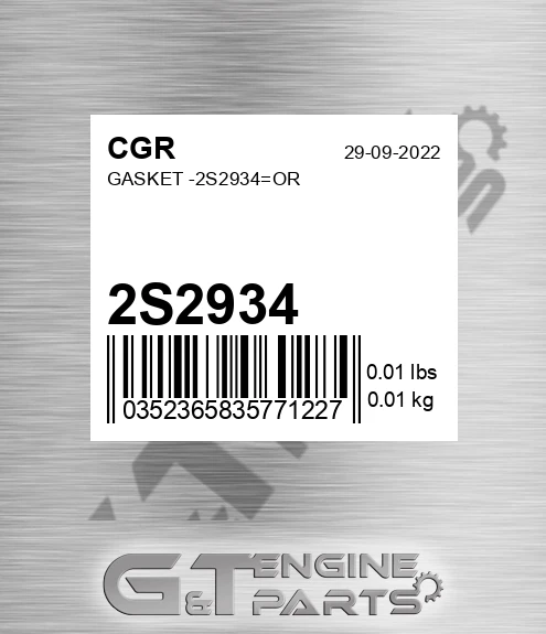 2S2934 Gasket -=or