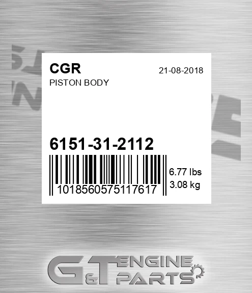 6151-31-2112 Piston Body for CGR