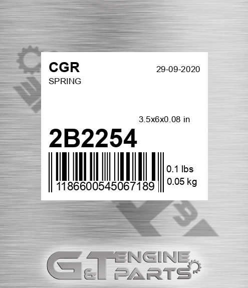 2B2254 CGR Spring