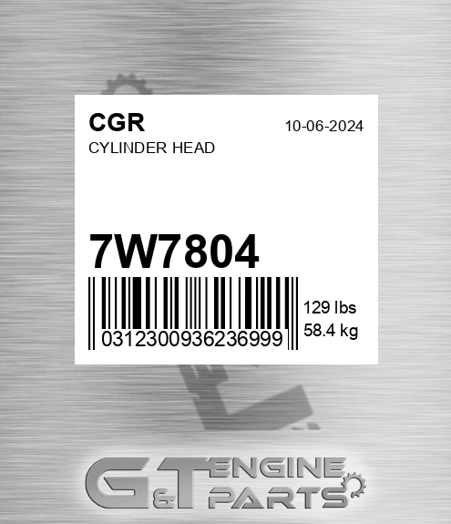 7W7804 CGR Cylinder Head