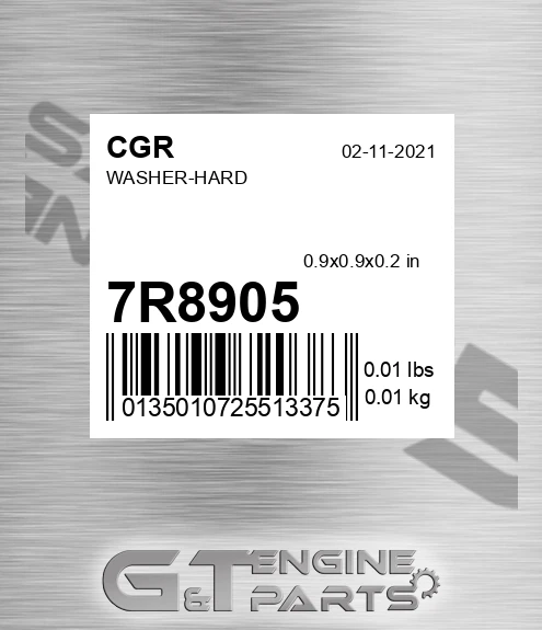 7R8905 CGR Washer-hard