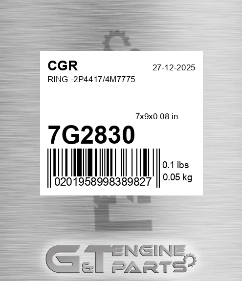 7G2830 CGR Ring -2p4417/4m7775