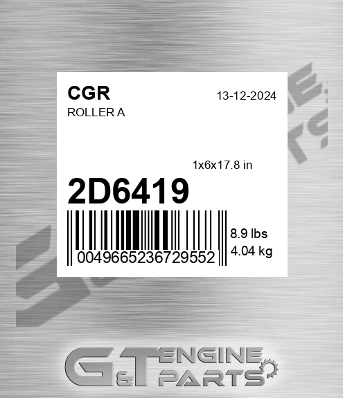 2D6419 CGR Roller A