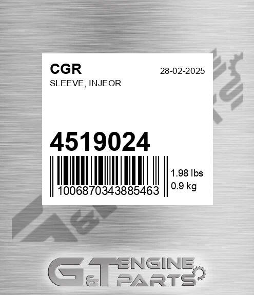 4519024 CGR Sleeve, Injeor