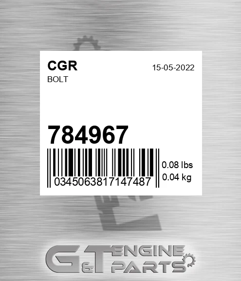 784967 Bolt