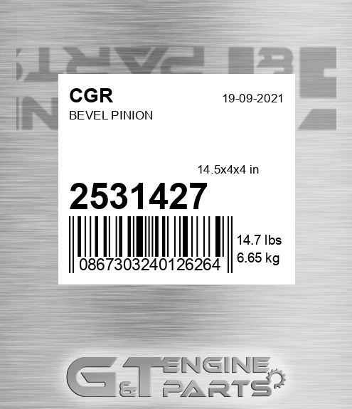 2531427 Bevel Pinion