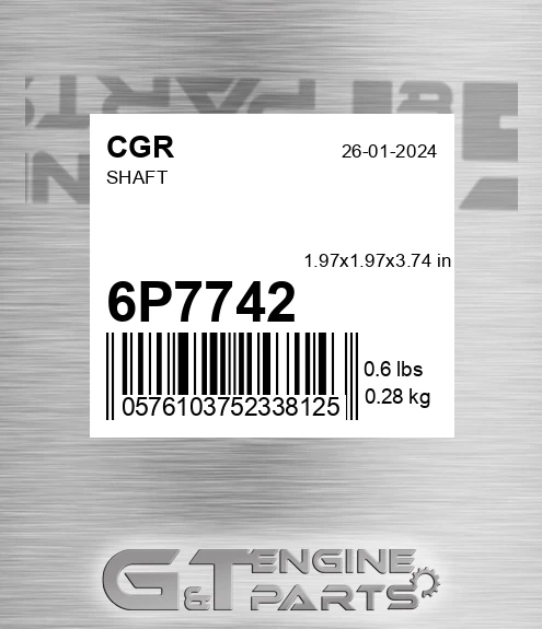 6P7742 CGR Shaft