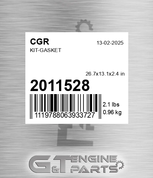 2011528 CGR Kit-gasket