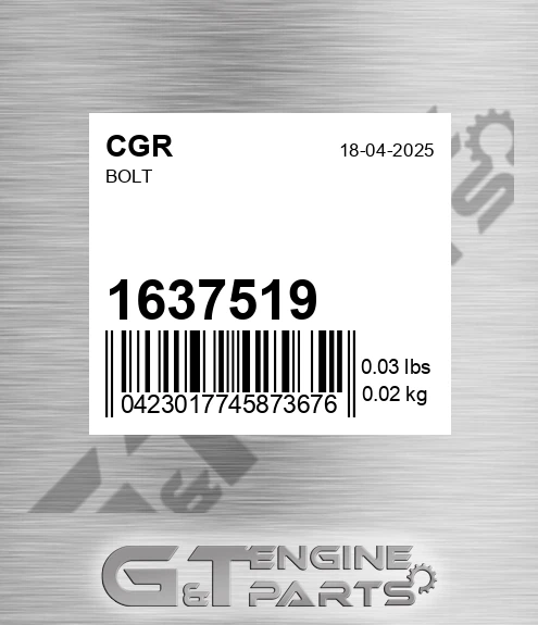 1637519 Bolt