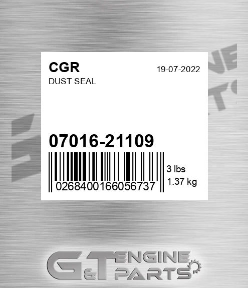 07016-21109 Dust Seal for CGR