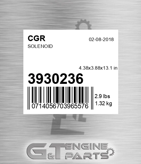 3930236 CGR Solenoid