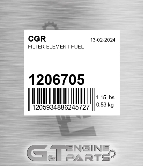 1206705 CGR Filter Element-fuel