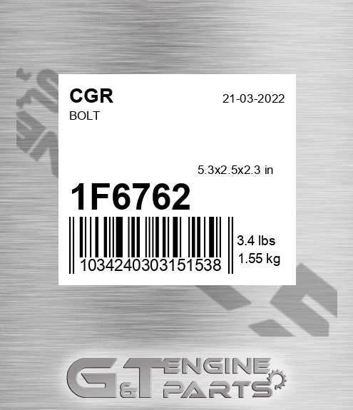 1F6762 Bolt