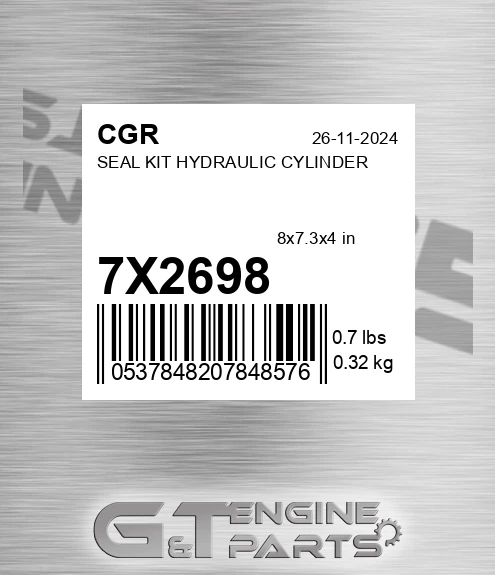 7X2698 Seal Kit Hydraulic Cylinder for CGR