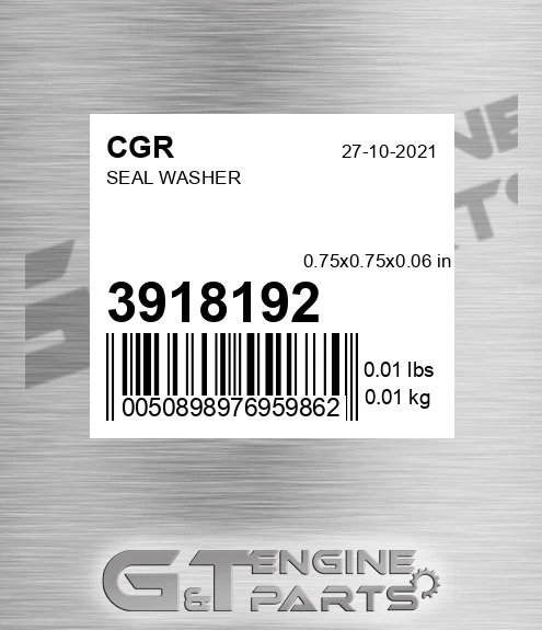 3918192 Seal Washer