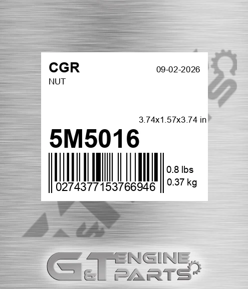 5M5016 CGR Nut