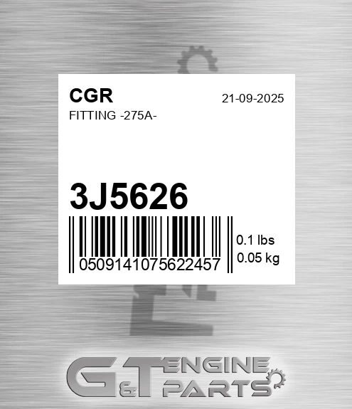 3J5626 CGR Fitting -275a-