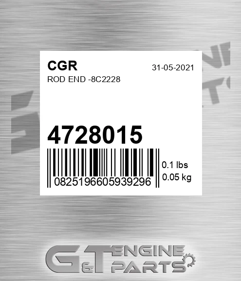 4728015 CGR Rod End -8c2228