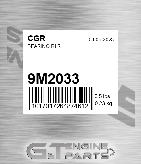 9M2033 Bearing Rlr. for CGR