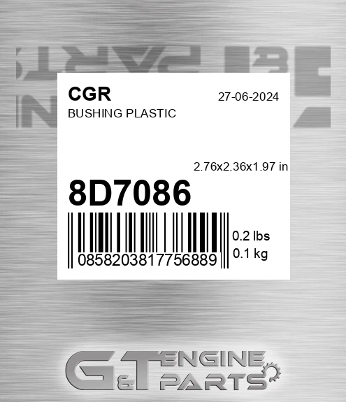 8D7086 CGR Bushing Plastic