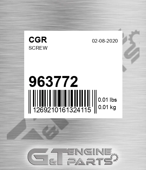 963772 CGR Screw