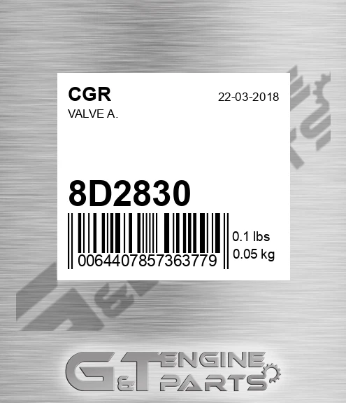 8D2830 Valve A.