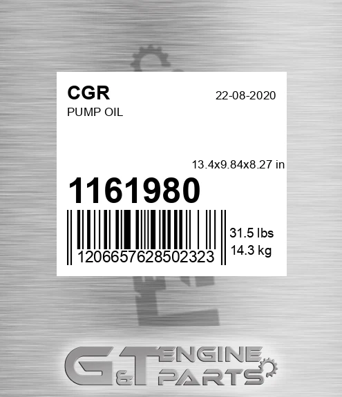 1161980 Pump Oil