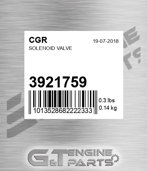 3921759 Solenoid Valve