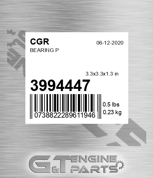 3994447 Bearing P for CGR