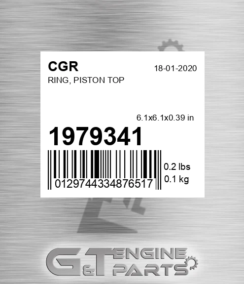 1979341 CGR Ring, Piston Top