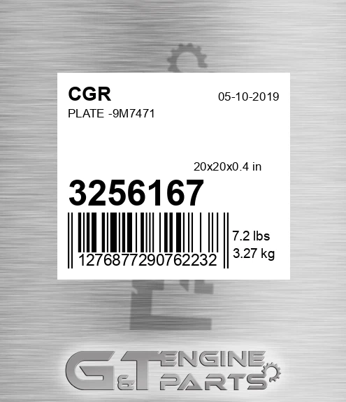 3256167 Plate -9m7471