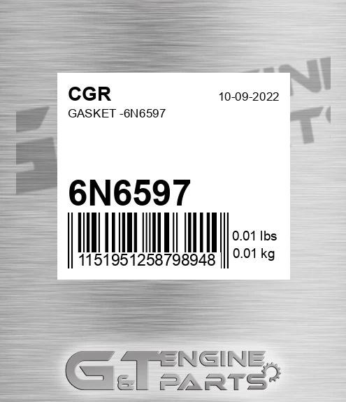 6N6597 CGR Gasket -